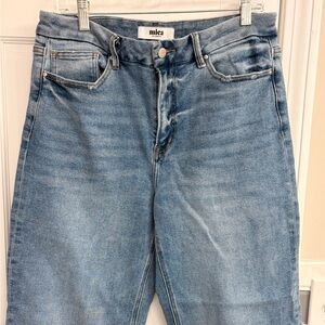 Mica Classic Blue Denim High rise Wide leg  Jeans